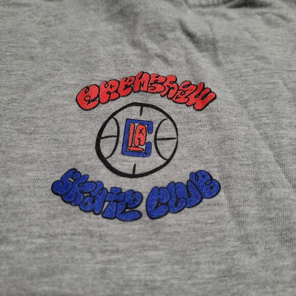 Crenshaw Skate Club x The LAB L.A. Clippers NBA Basketball Logo CSC M T-shirt - Picture 8 of 8